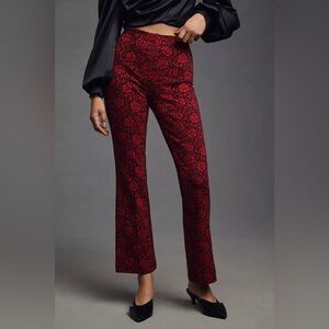 Anthropologie Maeve Margot Kick Flare Cropped Pants Stretch XL